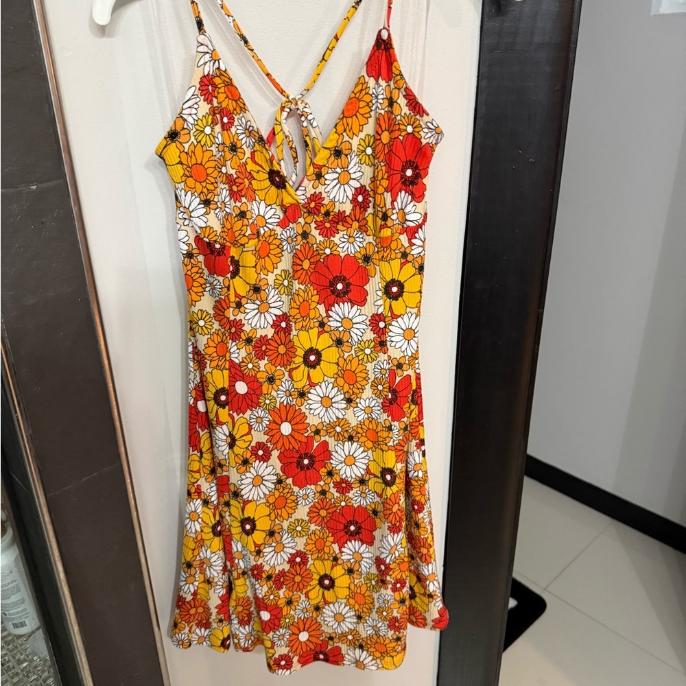 Rue21 Orange Yellow Halter Sundress